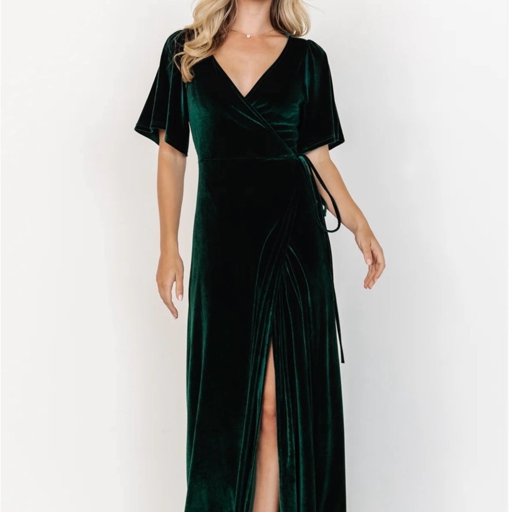 Baltic Borne Sofia Maxi Dress emerald green
